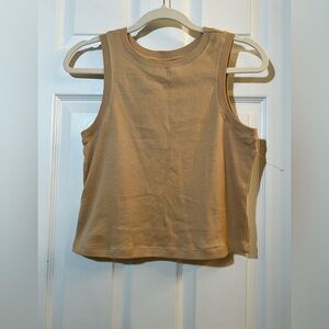 🦋 NWOT Casual Tan Crop Top for Women Size xlarge